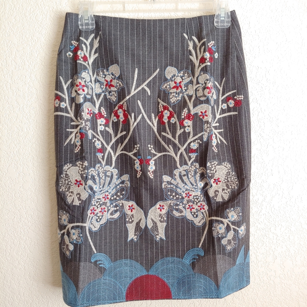 🆕 Foxiedox embroidered striped skirt